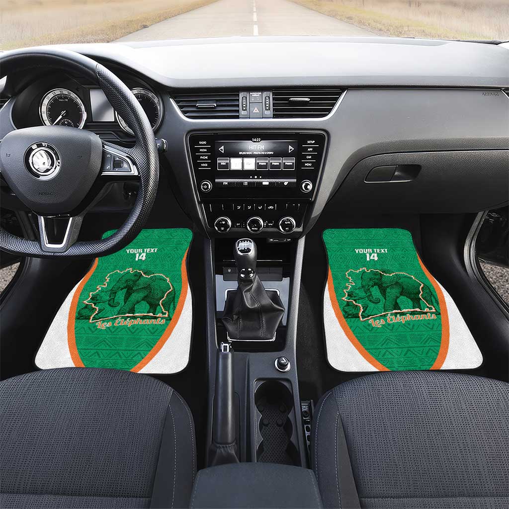 Custom Ivory Coast Football Car Mats 2026 Cote d'Ivoire Les Elephants Green Version - African Pride