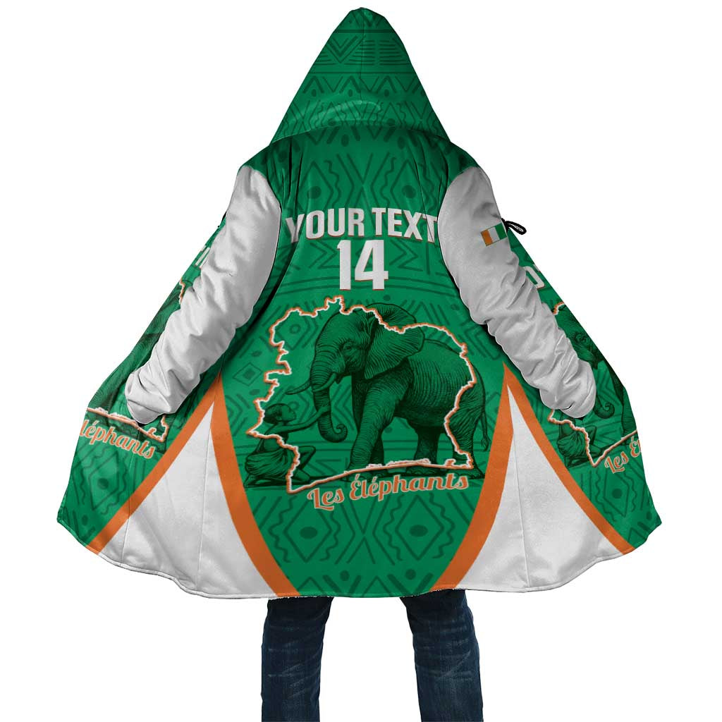Custom Ivory Coast Football Cloak 2026 Cote d'Ivoire Les Elephants Green Version - African Pride