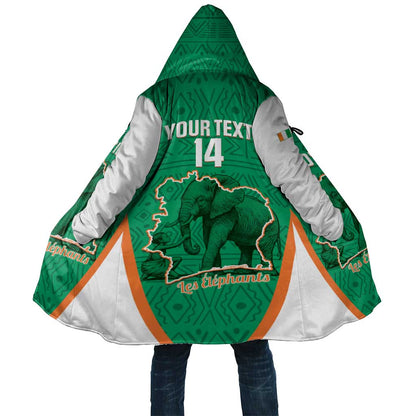 Custom Ivory Coast Football Cloak 2026 Cote d'Ivoire Les Elephants Green Version - African Pride