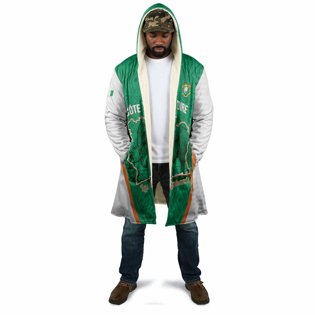 Custom Ivory Coast Football Cloak 2026 Cote d'Ivoire Les Elephants Green Version - African Pride