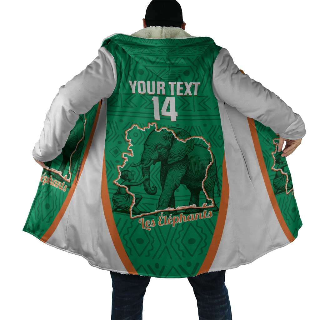 Custom Ivory Coast Football Cloak 2026 Cote d'Ivoire Les Elephants Green Version - African Pride