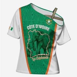 Custom Ivory Coast Football Cross Shoulder Shirt 2026 Cote d'Ivoire Les Elephants Green Version - African Pride