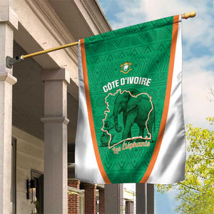 Ivory Coast Football Garden Flag 2026 Cote d'Ivoire Les Elephants Green Version - African Pride