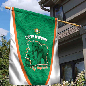Ivory Coast Football Garden Flag 2026 Cote d'Ivoire Les Elephants Green Version - African Pride