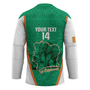 Custom Ivory Coast Football Hockey Jersey 2026 Cote d'Ivoire Les Elephants Green Version - African Pride
