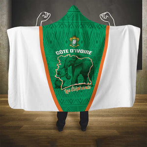 Ivory Coast Football Hooded Blanket 2026 Cote d'Ivoire Les Elephants Green Version - African Pride