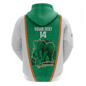 Custom Ivory Coast Football Hoodie 2026 Cote d'Ivoire Les Elephants Green Version - African Pride