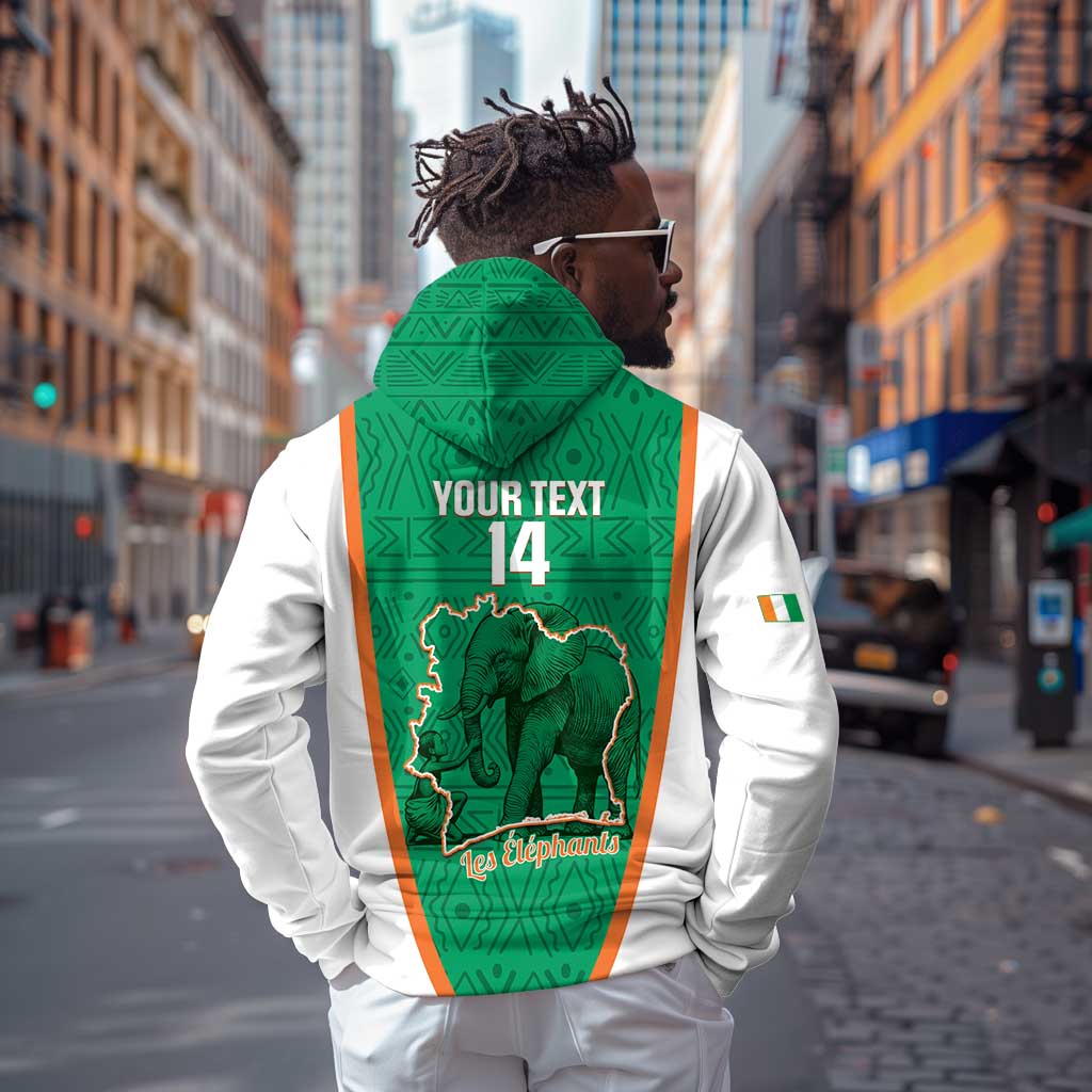 Custom Ivory Coast Football Hoodie 2026 Cote d'Ivoire Les Elephants Green Version - African Pride