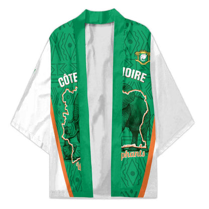 Custom Ivory Coast Football Kimono 2026 Cote d'Ivoire Les Elephants Green Version - African Pride