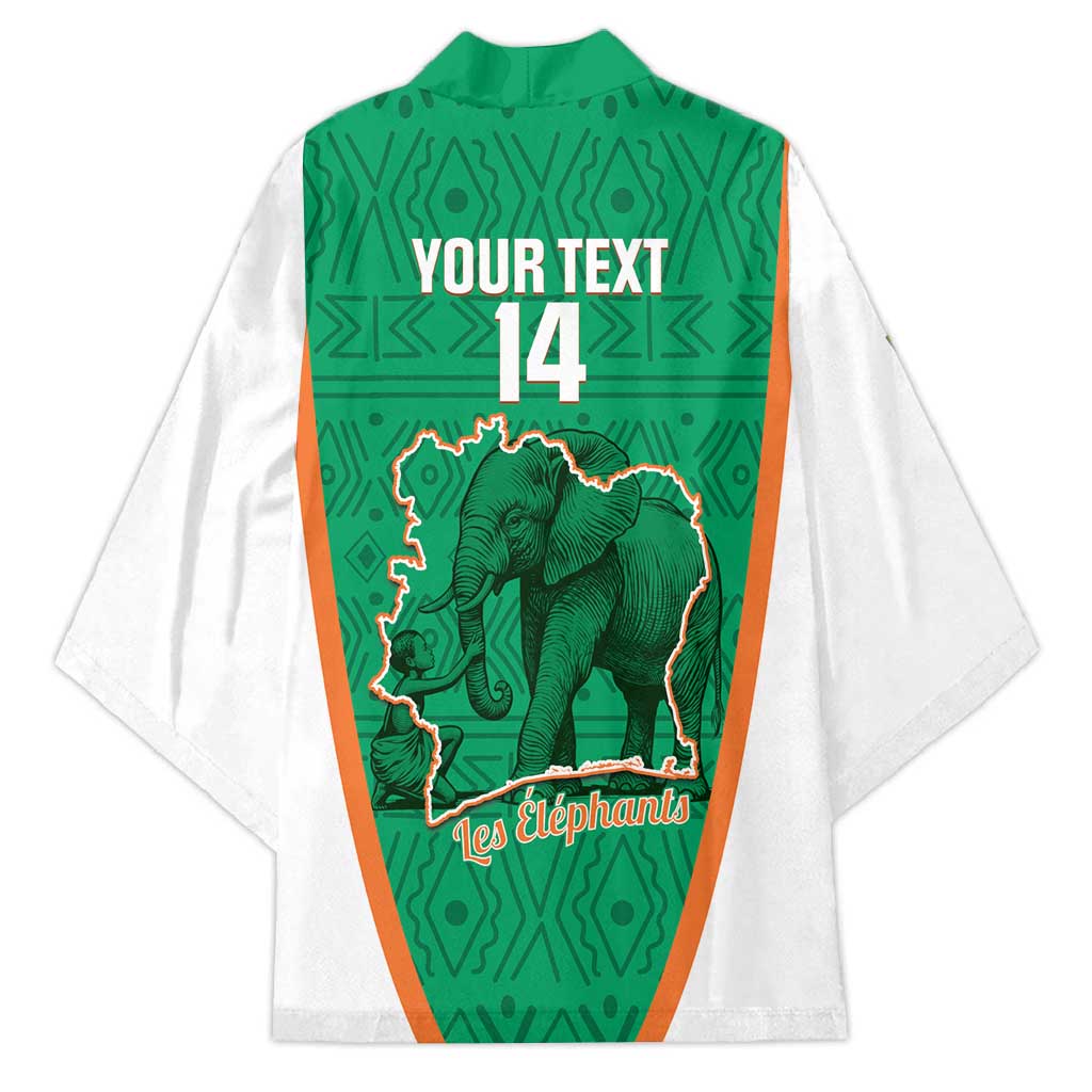 Custom Ivory Coast Football Kimono 2026 Cote d'Ivoire Les Elephants Green Version - African Pride