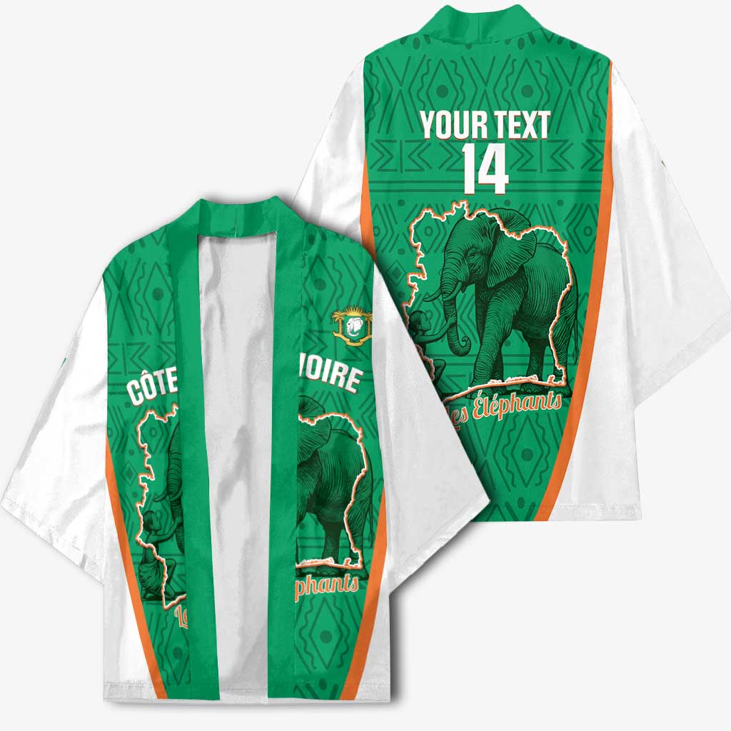 Custom Ivory Coast Football Kimono 2026 Cote d'Ivoire Les Elephants Green Version - African Pride