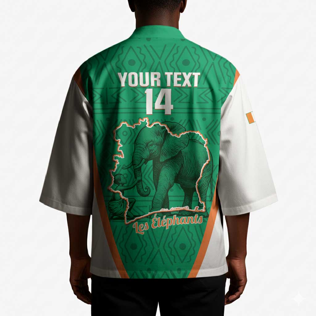Custom Ivory Coast Football Kimono 2026 Cote d'Ivoire Les Elephants Green Version - African Pride