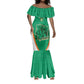 Custom Ivory Coast Football Mermaid Dress 2026 Cote d'Ivoire Les Elephants Green Version LT14