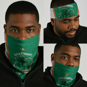 Ivory Coast Football Neck Gaiter 2026 Cote d'Ivoire Les Elephants Green Version - African Pride