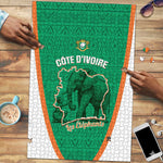 Ivory Coast Football Puzzle 2026 Cote d'Ivoire Les Elephants Green Version - African Pride