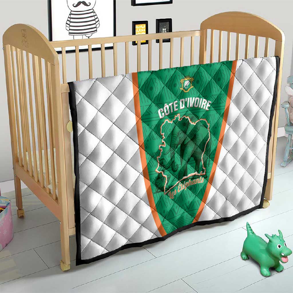Ivory Coast Football Quilt 2026 Cote d'Ivoire Les Elephants Green Version - African Pride