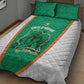 Ivory Coast Football Quilt Bed Set 2026 Cote d'Ivoire Les Elephants Green Version - African Pride