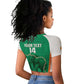 Custom Ivory Coast Football Raglan Cropped T shirt 2026 Cote d'Ivoire Les Elephants Green Version LT14