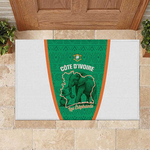Ivory Coast Football Rubber Doormat 2026 Cote d'Ivoire Les Elephants Green Version - African Pride