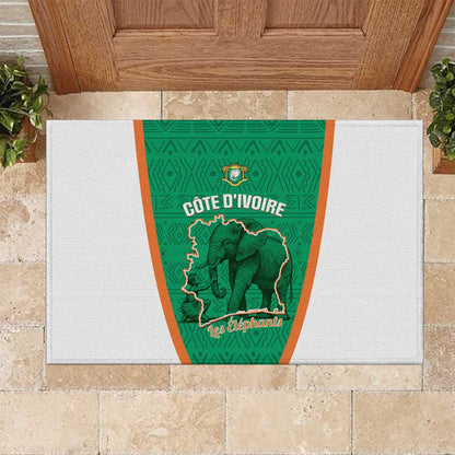 Ivory Coast Football Rubber Doormat 2026 Cote d'Ivoire Les Elephants Green Version - African Pride