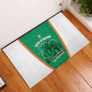 Ivory Coast Football Rubber Doormat 2026 Cote d'Ivoire Les Elephants Green Version - African Pride