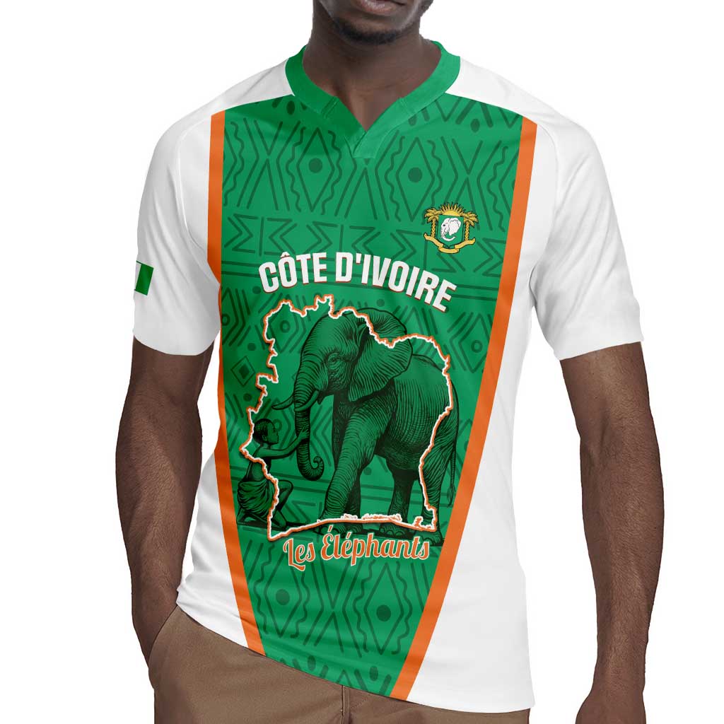 Custom Ivory Coast Football Rugby Jersey 2026 Cote d'Ivoire Les Elephants Green Version LT14