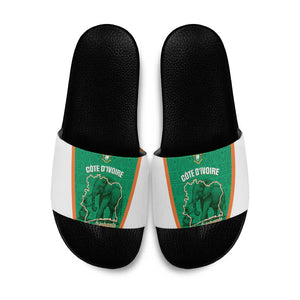 Ivory Coast Football Slide Sandals 2026 Cote d'Ivoire Les Elephants Green Version - African Pride