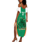 Custom Ivory Coast Football Summer Maxi Dress 2026 Cote d'Ivoire Les Elephants Green Version LT14