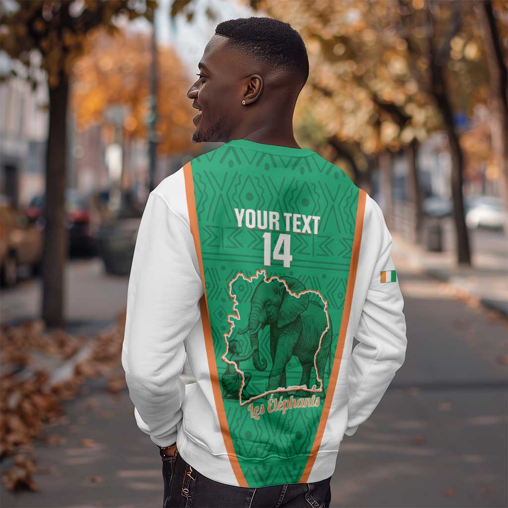 Custom Ivory Coast Football Sweatshirt 2026 Cote d'Ivoire Les Elephants Green Version - African Pride