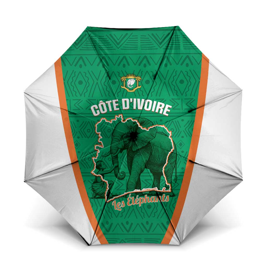Ivory Coast Football Umbrella 2026 Cote d'Ivoire Les Elephants Green Version - African Pride