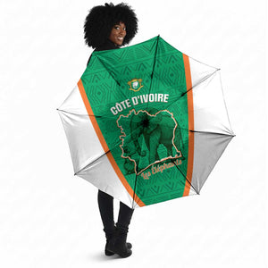 Ivory Coast Football Umbrella 2026 Cote d'Ivoire Les Elephants Green Version - African Pride