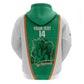 Custom Ivory Coast Football Zip Hoodie 2026 Cote d'Ivoire Les Elephants Green Version - African Pride