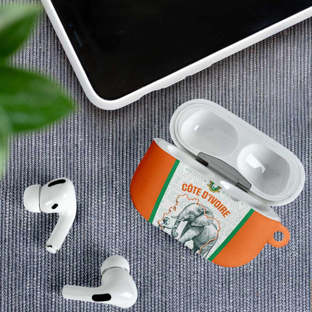 Ivory Coast Football AirPods Case 2026 Cote d'Ivoire Les Elephants White Version - African Pride
