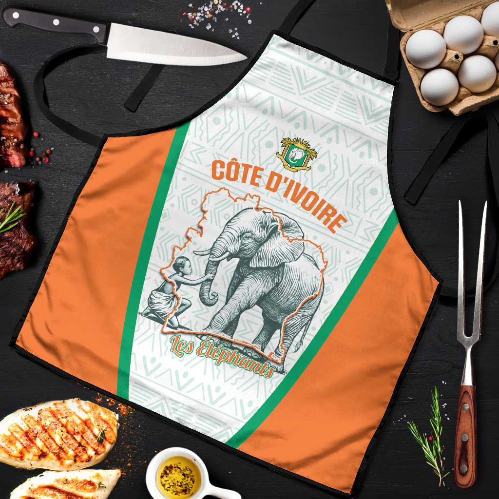 Ivory Coast Football Apron 2026 Cote d'Ivoire Les Elephants White Version - African Pride