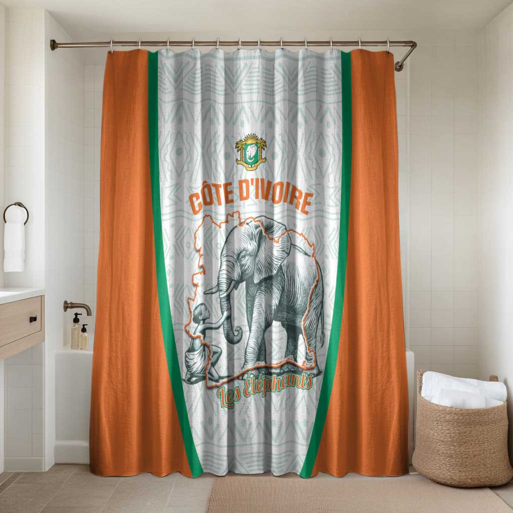 Ivory Coast Football Bathroom Set 2026 Cote d'Ivoire Les Elephants White Version - African Pride