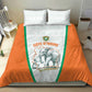 Ivory Coast Football Bedding Set 2026 Cote d'Ivoire Les Elephants White Version - African Pride
