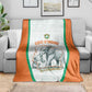 Ivory Coast Football Blanket 2026 Cote d'Ivoire Les Elephants White Version - African Pride