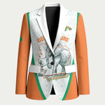 Custom Ivory Coast Football Blazer 2026 Cote d'Ivoire Les Elephants White Version - African Pride