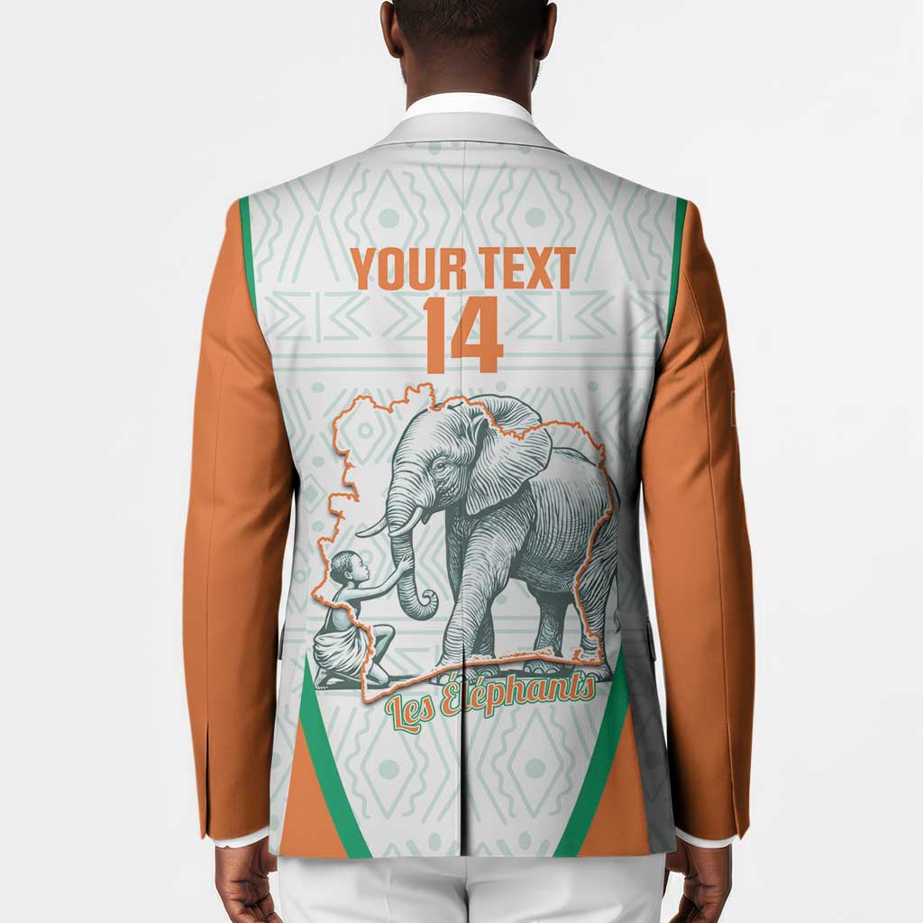 Custom Ivory Coast Football Blazer 2026 Cote d'Ivoire Les Elephants White Version - African Pride