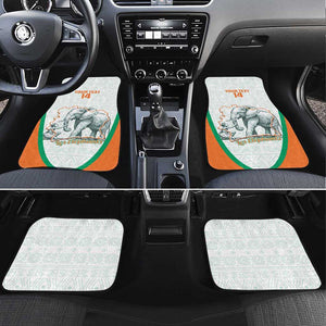 Custom Ivory Coast Football Car Mats 2026 Cote d'Ivoire Les Elephants White Version - African Pride