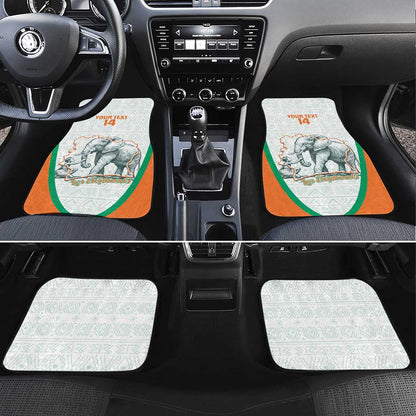 Custom Ivory Coast Football Car Mats 2026 Cote d'Ivoire Les Elephants White Version - African Pride