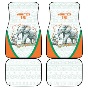 Custom Ivory Coast Football Car Mats 2026 Cote d'Ivoire Les Elephants White Version - African Pride