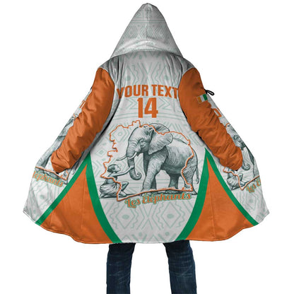 Custom Ivory Coast Football Cloak 2026 Cote d'Ivoire Les Elephants White Version - African Pride