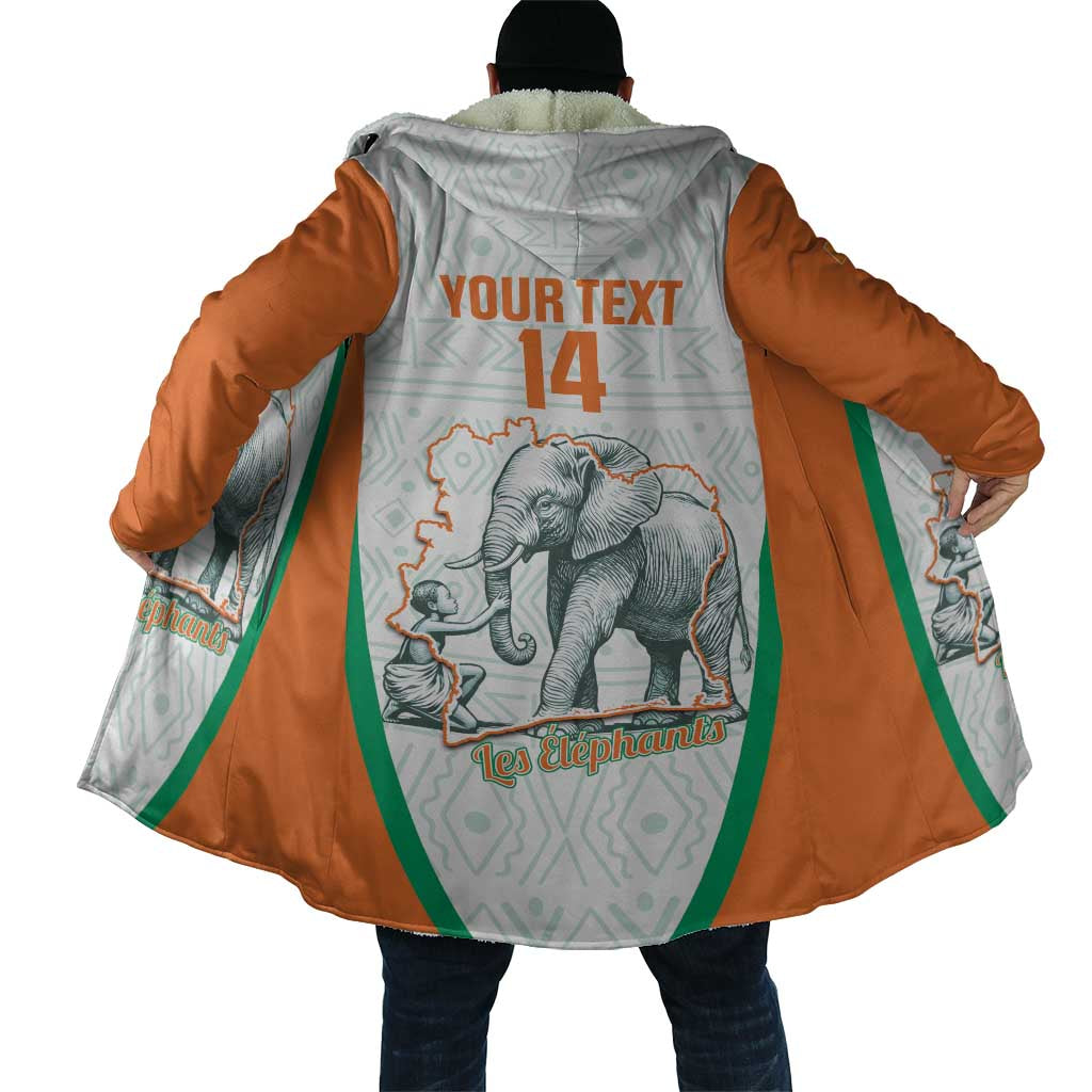 Custom Ivory Coast Football Cloak 2026 Cote d'Ivoire Les Elephants White Version - African Pride