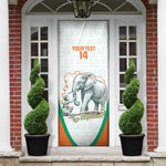 Custom Ivory Coast Football Door Cover 2026 Cote d'Ivoire Les Elephants White Version - African Pride