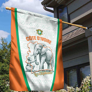 Ivory Coast Football Garden Flag 2026 Cote d'Ivoire Les Elephants White Version - African Pride