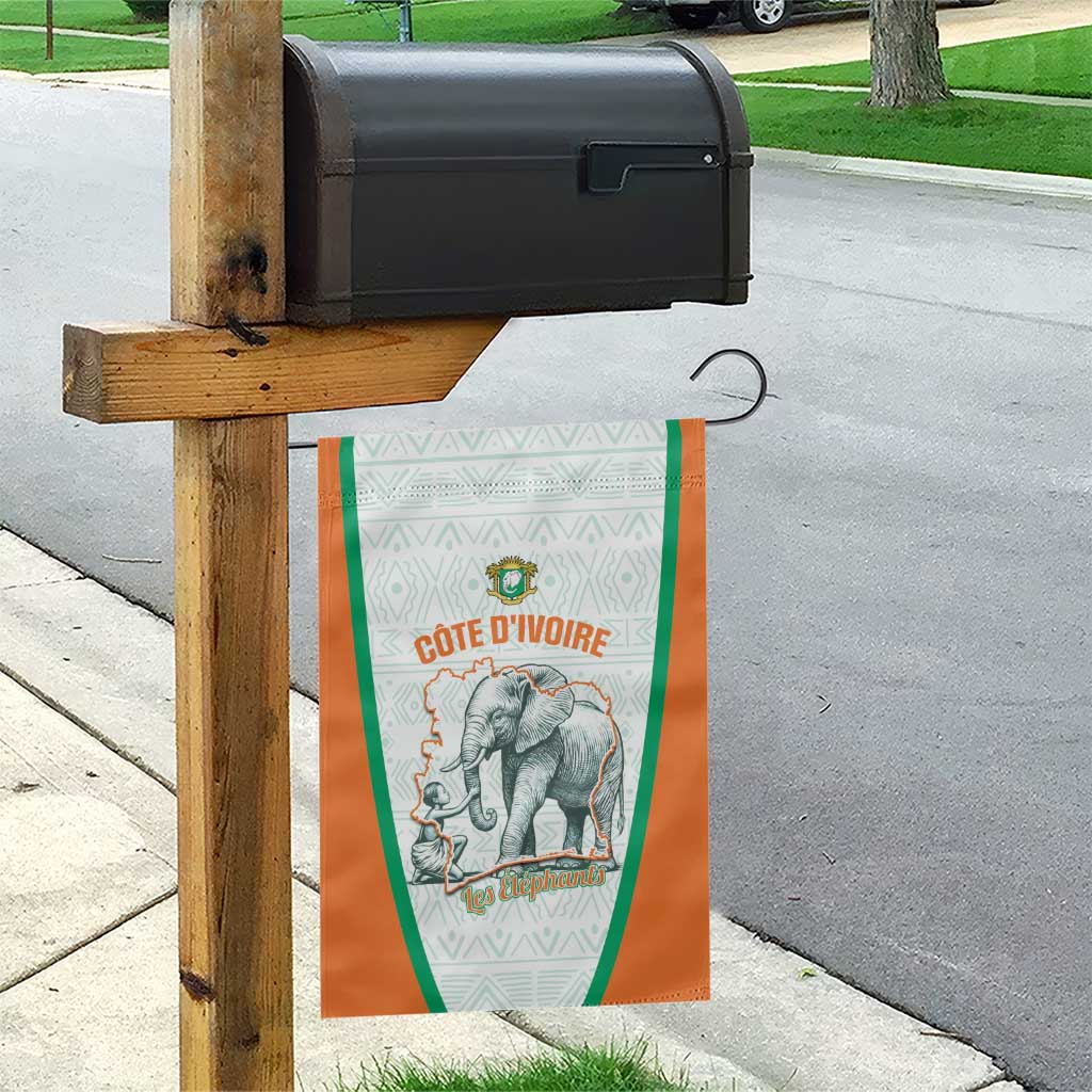Ivory Coast Football Garden Flag 2026 Cote d'Ivoire Les Elephants White Version - African Pride