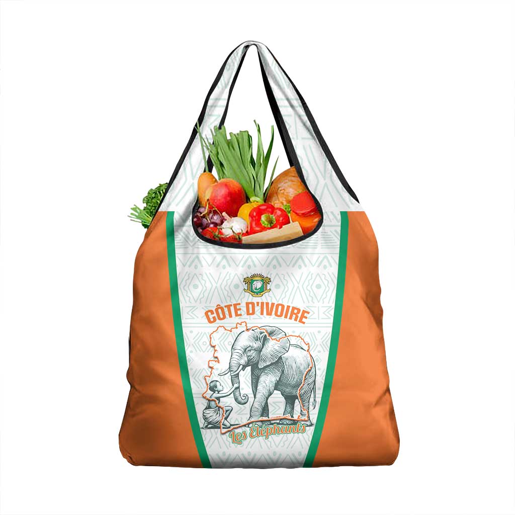 Ivory Coast Football Grocery Bag 2026 Cote d'Ivoire Les Elephants White Version - African Pride