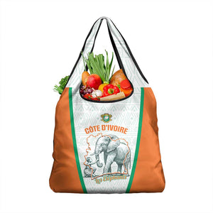 Ivory Coast Football Grocery Bag 2026 Cote d'Ivoire Les Elephants White Version - African Pride