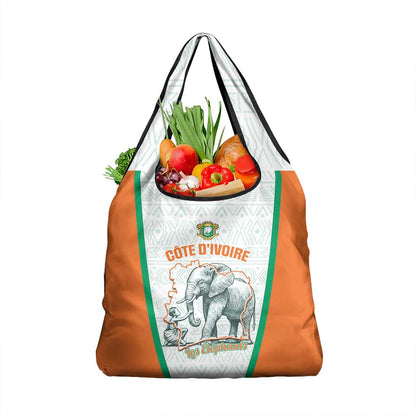 Ivory Coast Football Grocery Bag 2026 Cote d'Ivoire Les Elephants White Version - African Pride